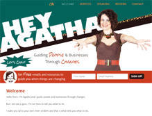 Tablet Screenshot of heyagatha.com